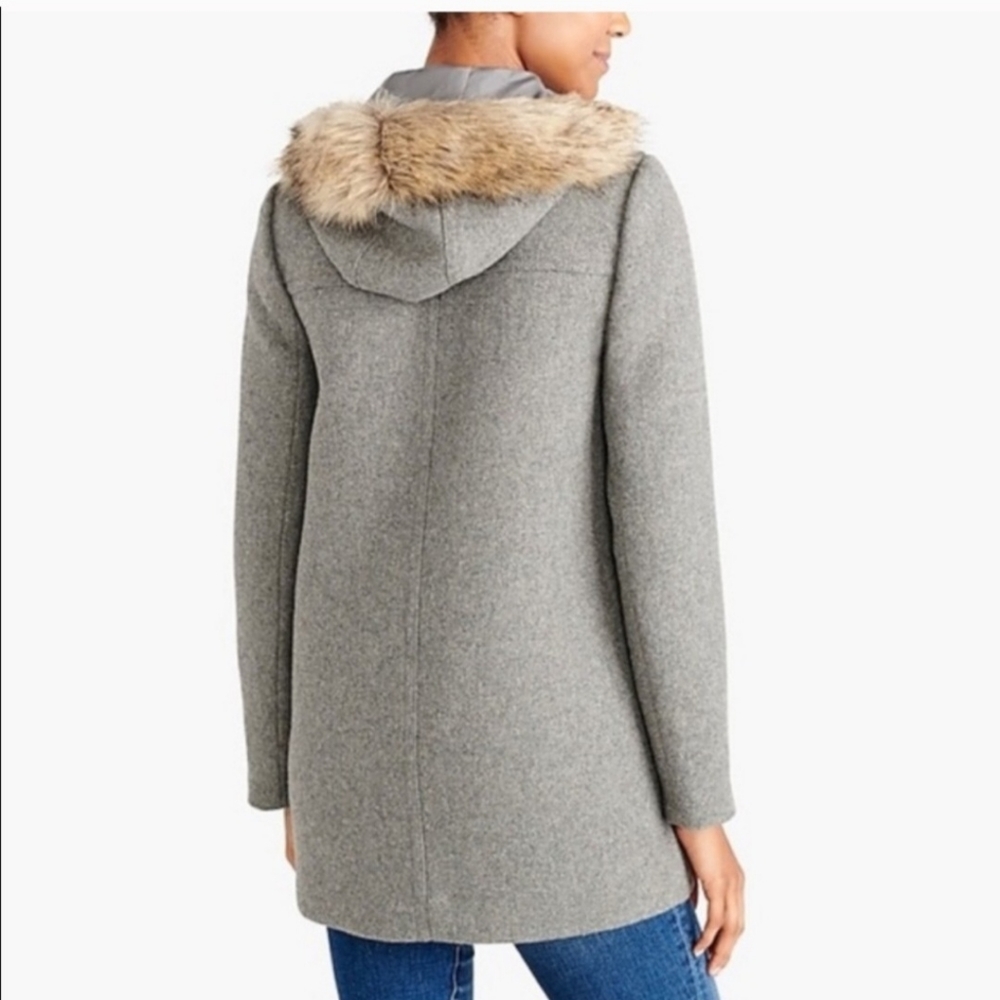J Crew Mercantile Jacket Grey Size 6- Wool Blend